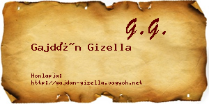 Gajdán Gizella névjegykártya