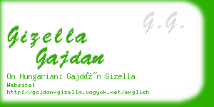 gizella gajdan business card